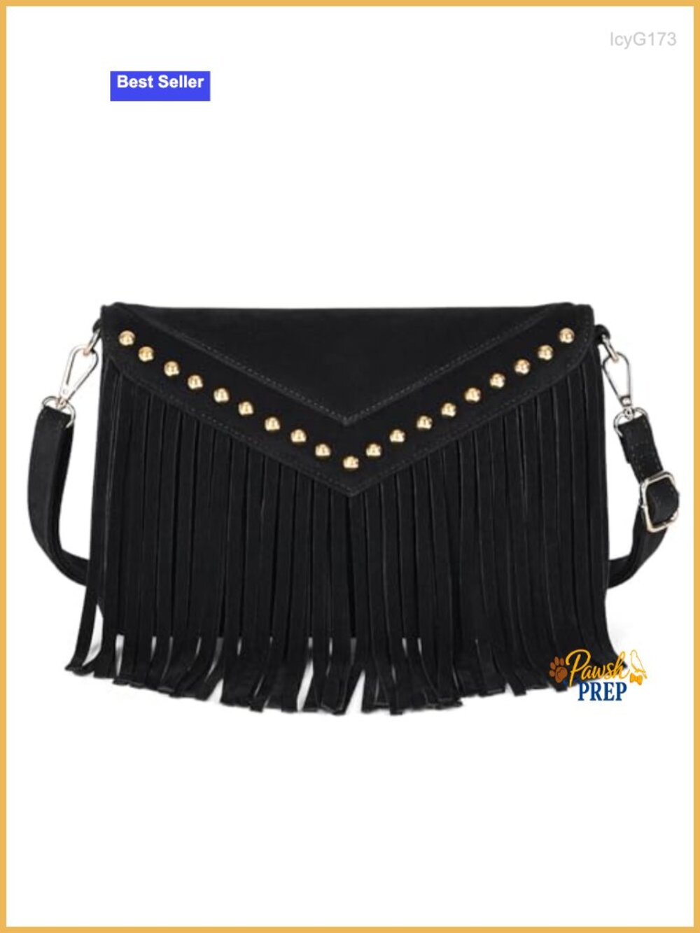 Small Fringe Crossbody Suede Hobo Handbag Boho Chic Purse